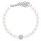 Swarovski Fehér gyöngy karkötő swarovski tollal 