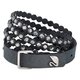 Swarovski Power szürke duplasoros textil karkötő 5512509