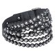 Swarovski Power szürke duplasoros textil karkötő 5512509