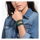 Swarovski Power zöld duplasoros textil karkötő 5511700