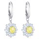 Swarovski Ezüst színű függő fülbevaló swarovski napsugárral 5479914