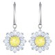 Swarovski Ezüst színű függő fülbevaló swarovski napsugárral 5479914