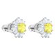 Swarovski Ezüst színű fülbevaló swarovski napsugárral 5459591