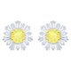 Swarovski Ezüst színű fülbevaló swarovski napsugárral 5459591