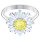 Swarovski Ezüst színű gyűrű swarovski napsugárral 