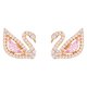 Swarovski Rozé függő fülbevaló ragyogó swarovski hattyúval 5469990