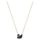 Swarovski Rozé nyaklánc kicsi fekete swarovski hattyúval 5204133