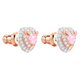 Swarovski Rozé fülbevaló rózsaszín swarovski szívvel 5446995