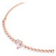 Swarovski Rozé karkötő rózsaszín swarovski szívvel 5446299