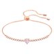 Swarovski Rozé karkötő rózsaszín swarovski szívvel 5446299