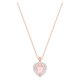 Swarovski Rozé nyaklánc rózsaszín swarovski szív medállal 5439314