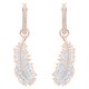 Swarovski Rozé függő fülbevaló swarovski tollal 5497872