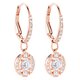 Swarovski Rozé függő fülbevaló mozgó swarovski kristállyal 5272367