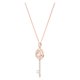 Swarovski Rozé nyaklánc mozgó swarovski kulcs medállal 5469120