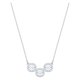 Swarovski Ezüst színű nyaklánc három mozgó swarovski kristállyal 5465275