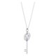 Swarovski Ezüst színű nyaklánc mozgó swarovski kulcs medállal 5368263
