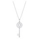 Swarovski Ezüst színű nyaklánc mozgó swarovski kulcs medállal 5368263