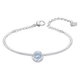 Swarovski Ezüst színű karkötő mozgó kék swarovski kristállyal 5515385