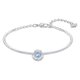 Swarovski Ezüst színű karkötő mozgó kék swarovski kristállyal 5515385