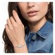 Swarovski Ezüst színű karkötő mozgó vízkék swarovski kristállyal 5485722