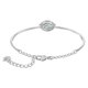 Swarovski Ezüst színű karkötő mozgó vízkék swarovski kristállyal 5485722