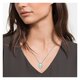 Swarovski Ezüst színű nyaklánc mozgó vízkék swarovski kristállyal 5485721