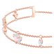 Swarovski Rozé dupla karkötő rózsaszín swarovski szívvel 5446304