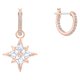Swarovski Rozé függő fülbevaló swarovski csillaggal 5494337