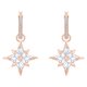 Swarovski Rozé függő fülbevaló swarovski csillaggal 5494337