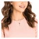 Swarovski Rozé nyaklánc swarovski Nazar szeme kulcs medállal 5437517