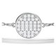 Swarovski Ezüst színű dupla karkötő swarovski pávé körrel 5389044