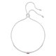 Swarovski Ezüst színű karkötő pink swarovski szívvel 5456813