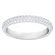 Swarovski Ezüst színű gyűrű pávé swarovski kristályokkal 