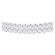 Swarovski Ezüst színű dupla karkötő swarovski krstályokkal 5221397
