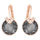 Swarovski Bella V rozé fülbevaló szürke swarovski kristállyal 5299317