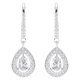 Swarovski Sparkling Dance ezüst színű függő fülbevaló swaroski kristállyal 5197458