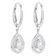 Swarovski Sparkling Dance ezüst színű függő fülbevaló swaroski kristállyal 5197458