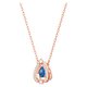 Swarovski Sparkling Dance rozé nyaklánc mozgó kék swaroski kristállyaL 5465281
