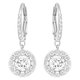Swarovski Attract ezüst színű függő fülbevaló swaroski kristállyal 1 5142721