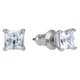 Swarovski Attract ezüst színű négyzet fülbevaló swaroski kristállyal 1 5509936