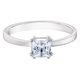 Swarovski Attrackt ezüst színű gyűrű négyzetes swarovski kristállyal-1 