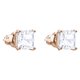 Swarovski Attract rozé négyzet fülbevaló swaroski kristállyal 2 5431895