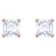 Swarovski Attract rozé négyzet fülbevaló swaroski kristállyal 2 5431895