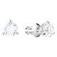 Swarovski Solitaire ezüst színű fülbevaló swarovski kristállyal 1800046