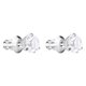 Swarovski Solitaire ezüst színű fülbevaló swarovski kristállyal 1800046