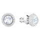Swarovski Angelic ezüst színű fülbevaló swarovski kristállyal 1081942