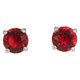 Swarovski Attract Stud ezüst színű fülbevaló piros swaroski kristállyal 5493979