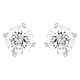 Swarovski Attract ezüst színű fülbevaló swaroski kristállyal 5183618