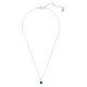 Swarovski Attract Trilogy ezüst színű nyaklánc zöld swarovski kristállyal 5416153