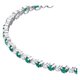 Swarovski Subtle ezüst színű karkötő zöld swarovski kristályokkal 5465355